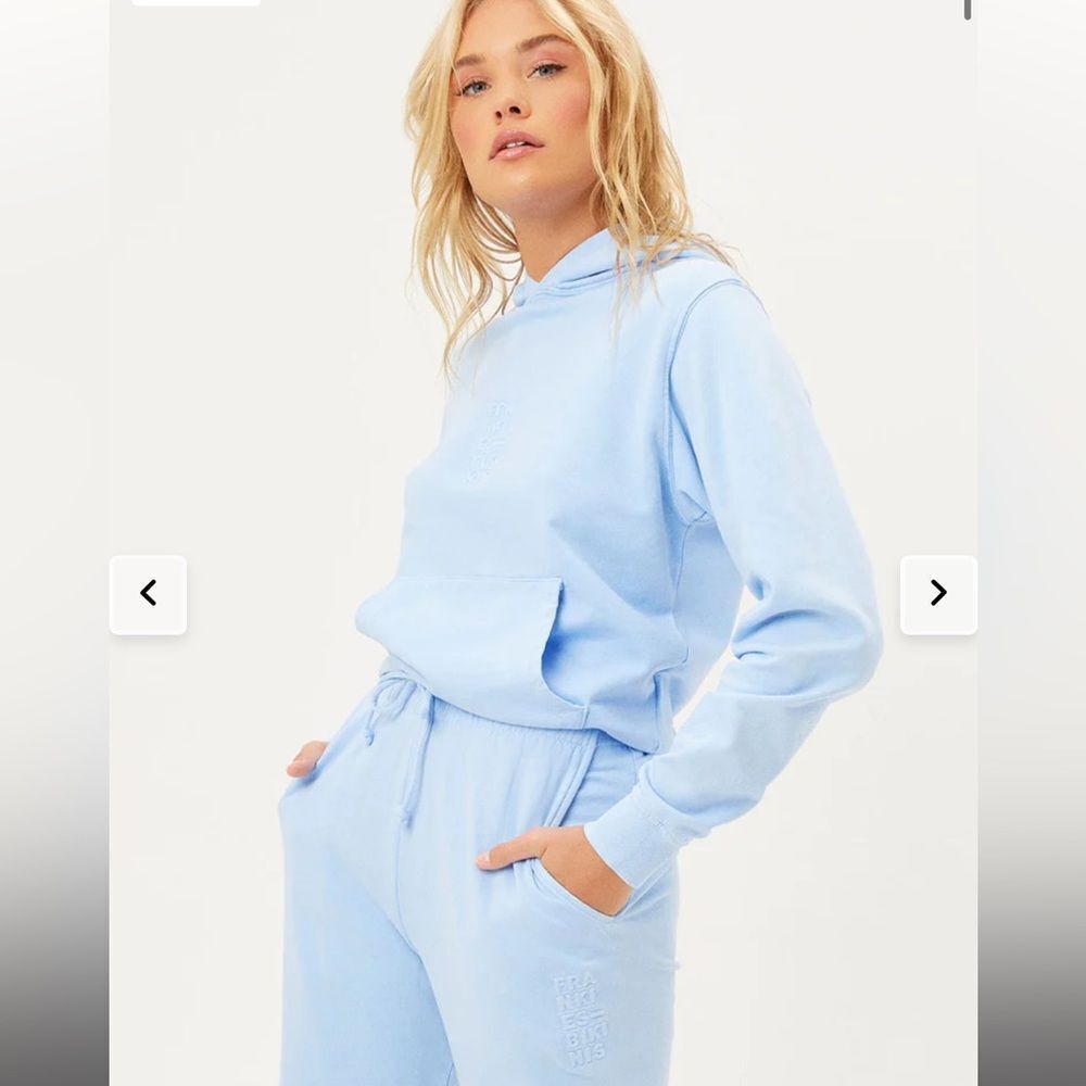 FRANKIES BIKINIS Aiden sweatshirt / hoodie in chambray🐚🤎